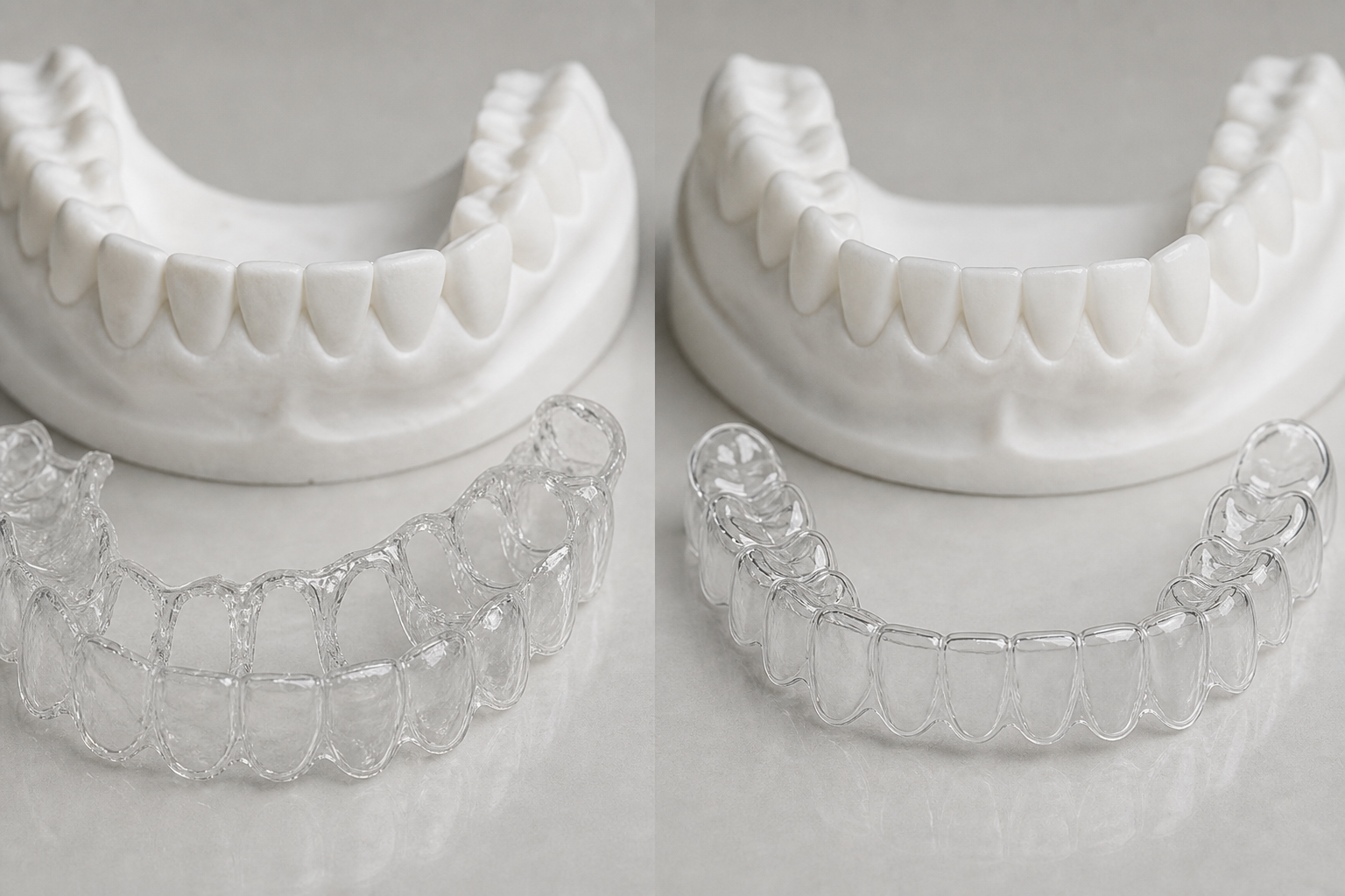 Aligner webbing defects