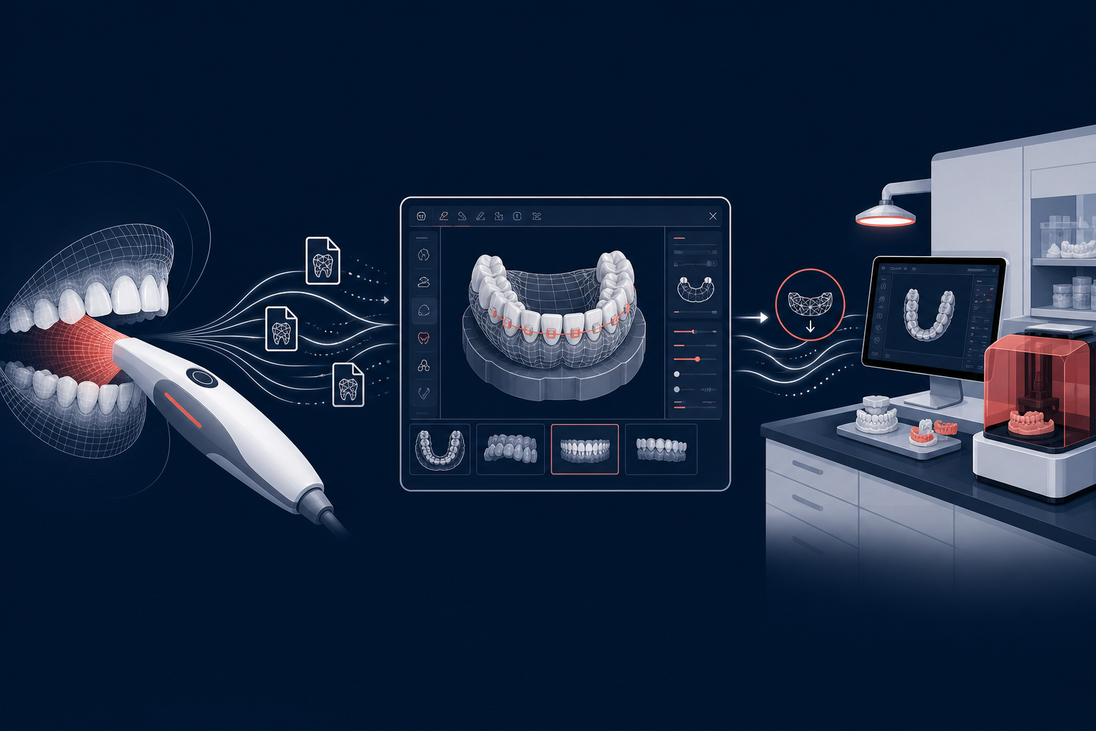 Digital orthodontic lab workflow