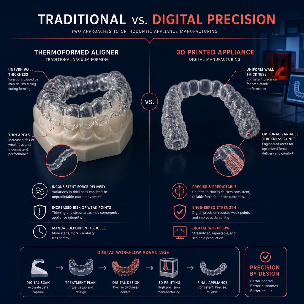 Printed aligner precision