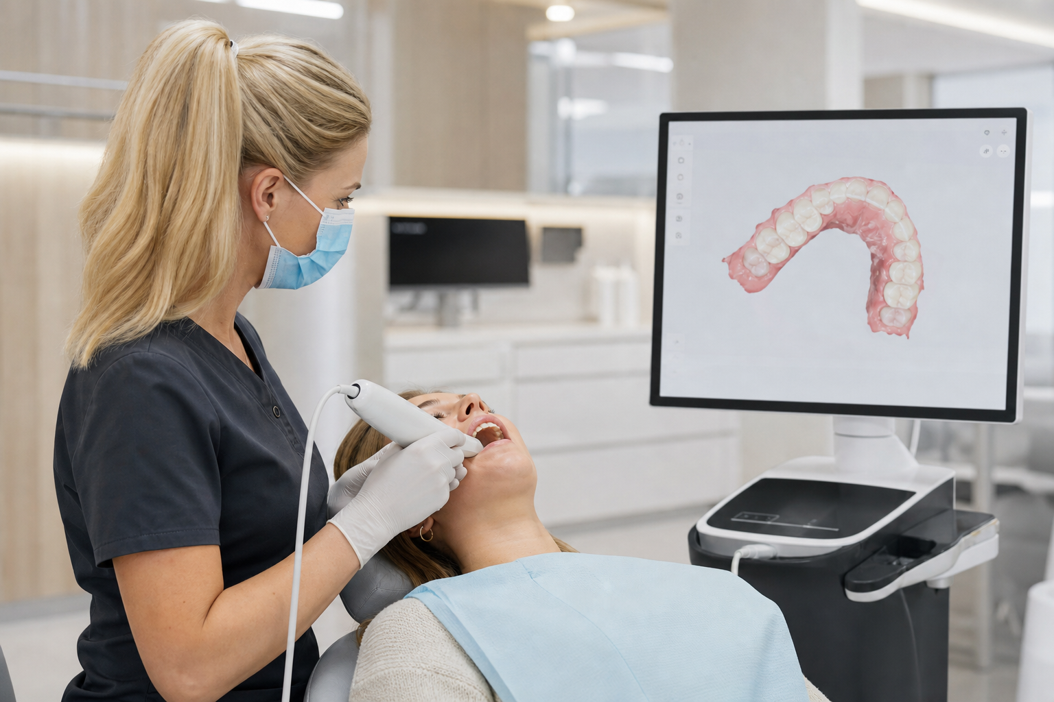 Digital orthodontic scan