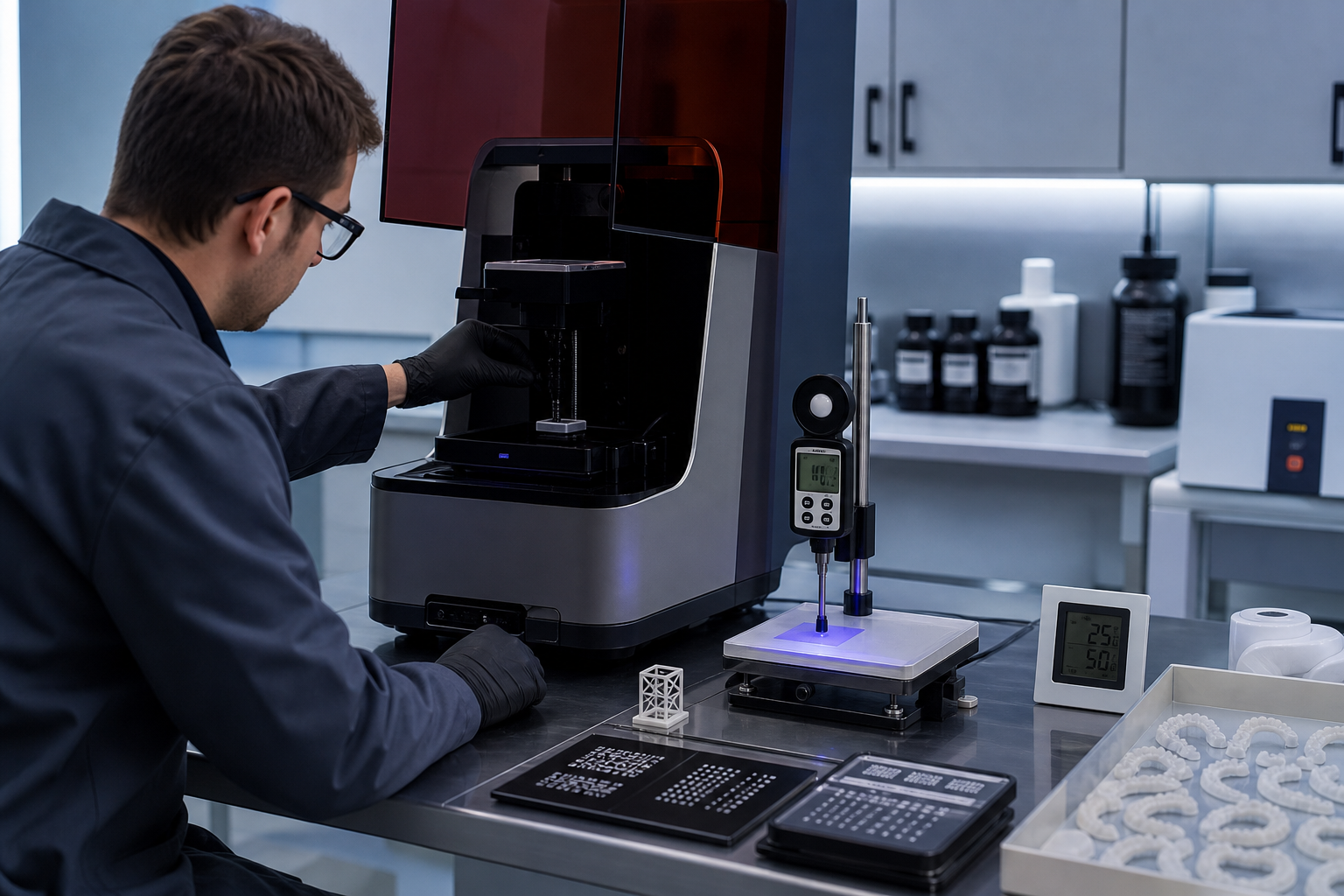 Orthodontic printer calibration