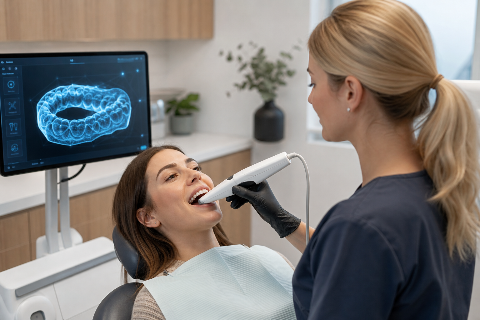 Digital orthodontic scan