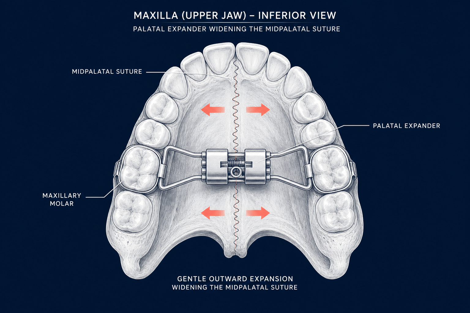 Palatal expansion diagram
