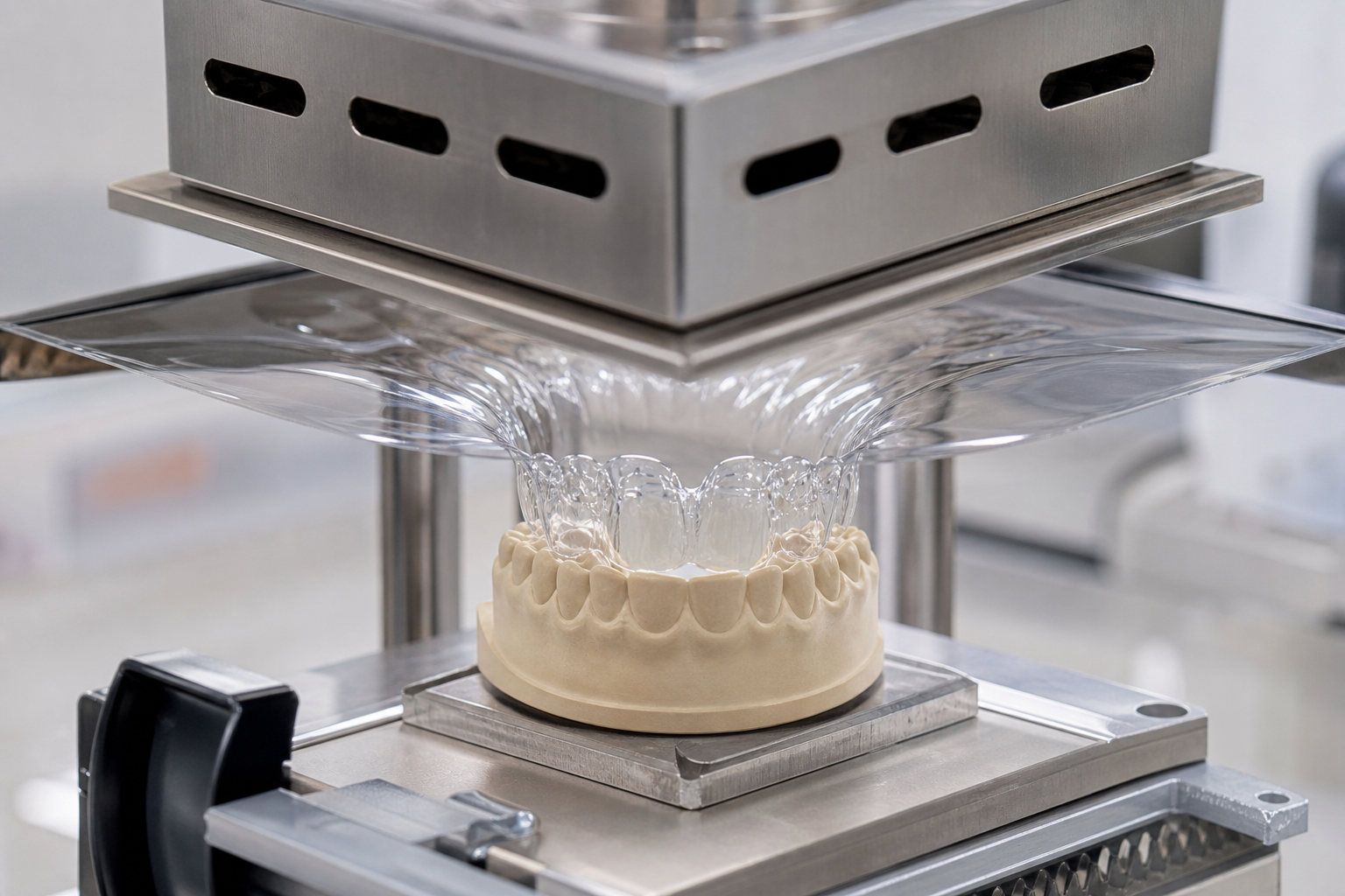 Thermoforming clear aligner
