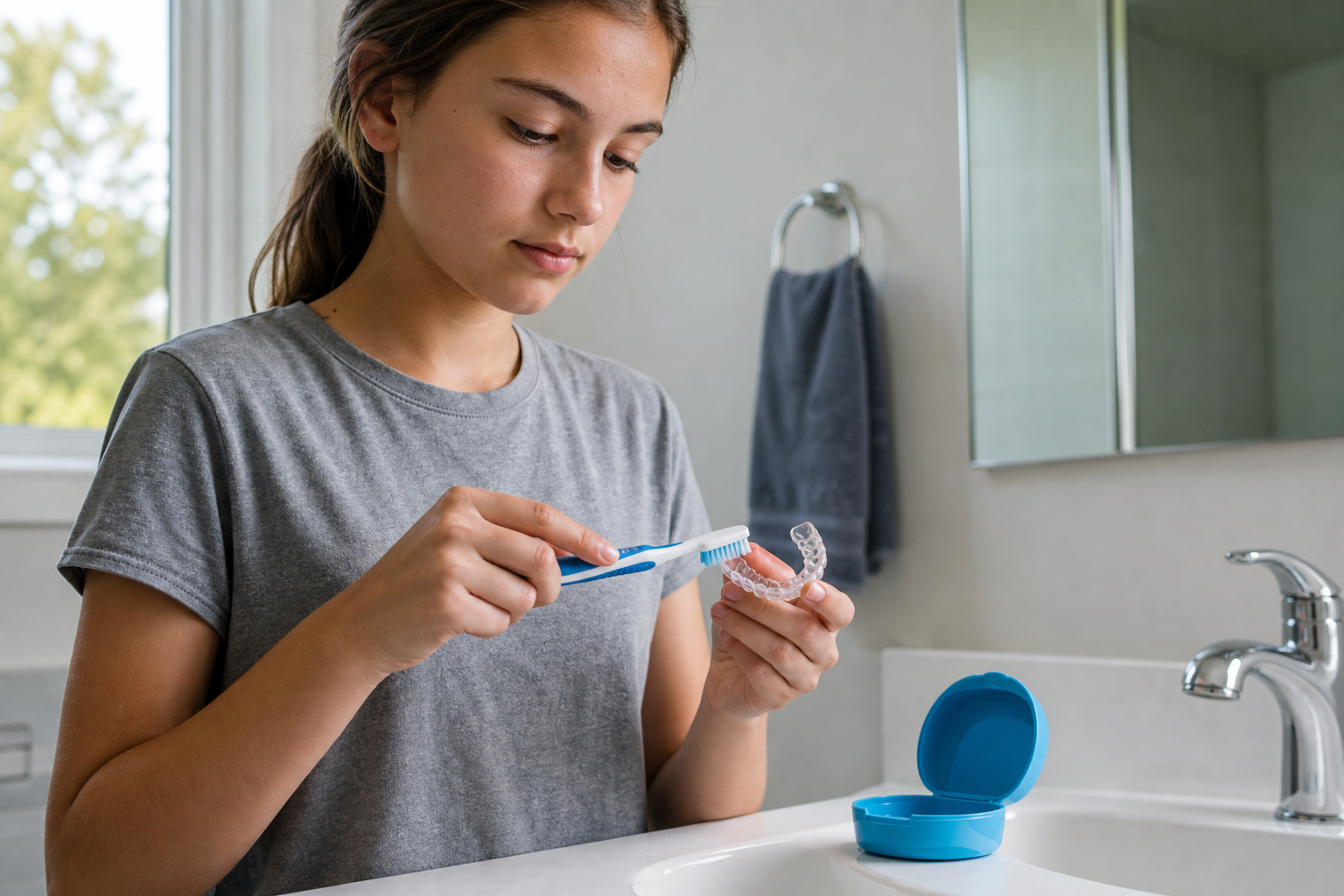Cleaning removable appliance