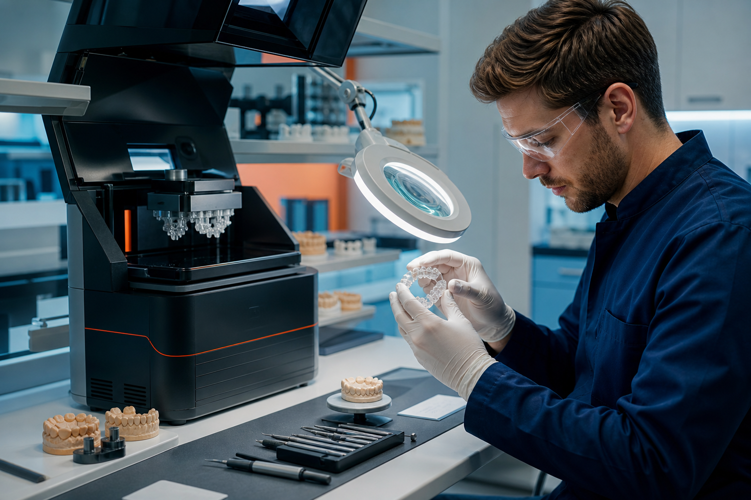 Orthodontic appliance production